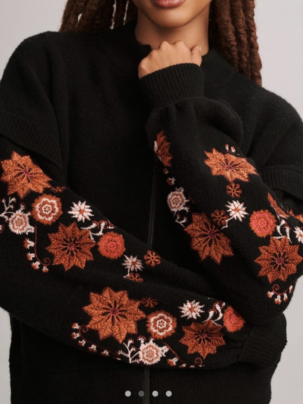 Anthropologie Isla Baltic Bomber Sweater